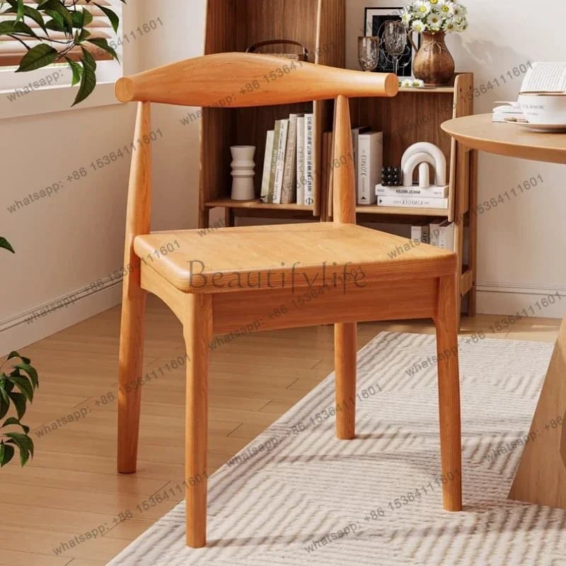 Home Nordic Solid Wood Bedroom Living Room Chair Dining Room Chairs Chairs for Kitchen Vanity Chair