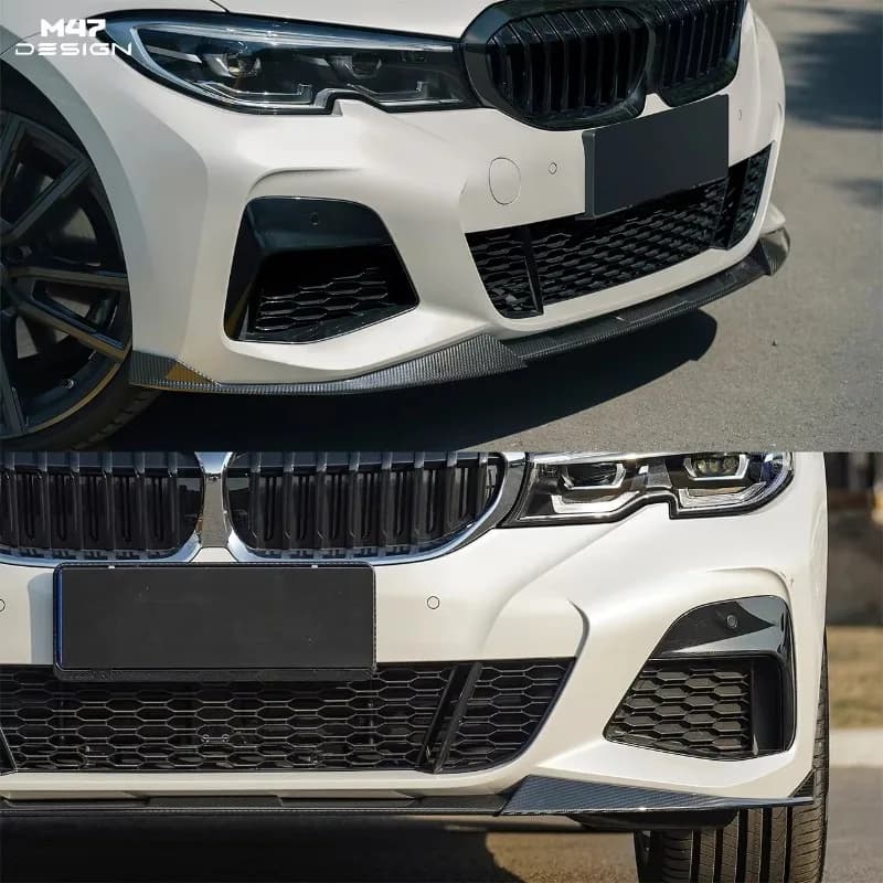 ACY Autoclave Dry Carbon Front Bumper Splitter Front Shovel for BMW G20 G21 320I 330I 20-22 Bulk Wholesale OEM Custom Parts