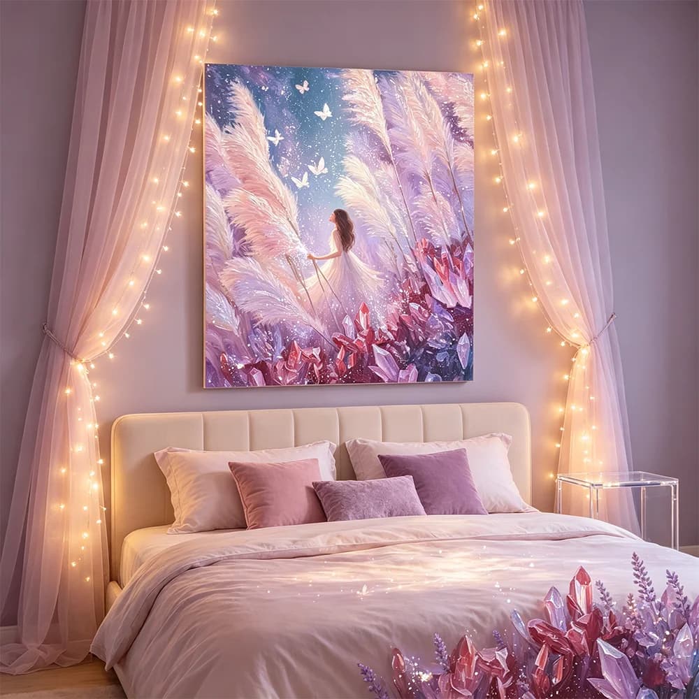 Art Poster Landscape Wallpaper Print Canvas Painting Beauty Girl Wall Art Picture for Living Room Home Decor Aesthetic Mural