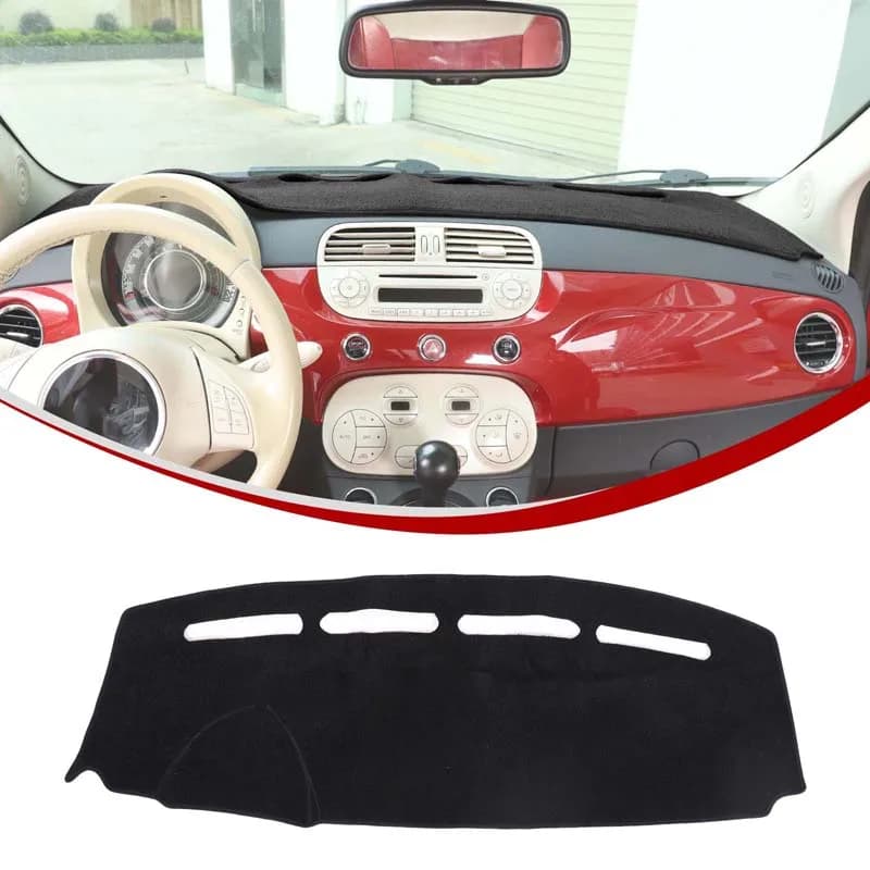 Instrument Panel Storage Pad Stowing Tidying Mat Dashboard Storage Tray Storage Box Pad Car Accessories For Fiat 500 2008-2023