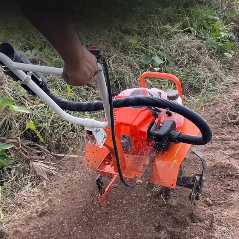 Micro tiller, small agricultural rotary tiller, household weeding, soil removal artifact