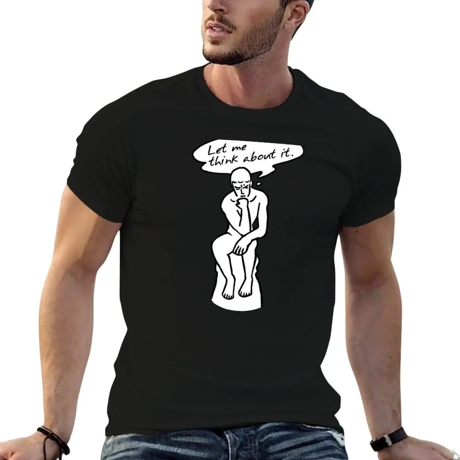 The Thinker - Auguste Rodin T-Shirt gifts for boyfriend Louboutins plain white t shirts men