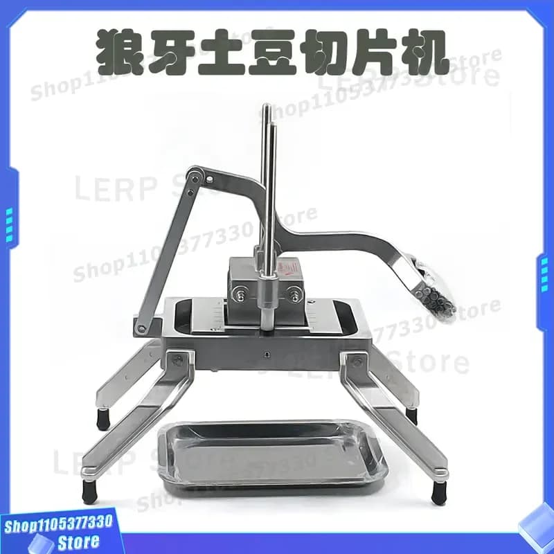 Commercial Aluminum Alloy Vegetable Slicer Multi Functional Fruit Splitter Wolf Tooth Potato Cutter for Household Kitchen Use