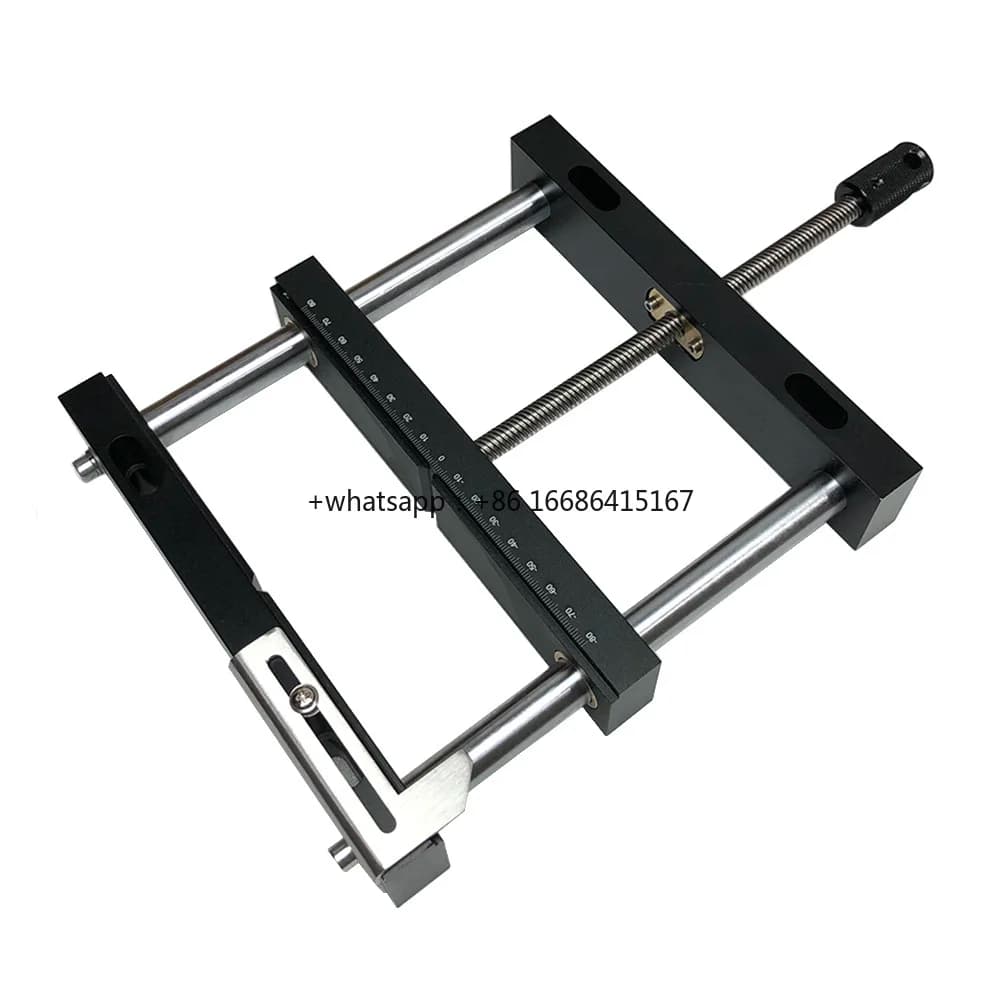 200*412mm Aluminium Fixture Flat Tongs Flat Tongs Vice Vise Screw Parallel-jaw Vice Plain Vise QGG For DIY Wood Metal Working