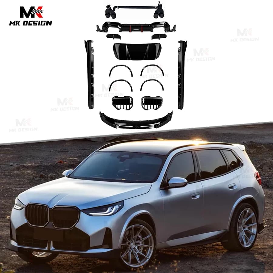 VTEN Style Front Lip Grill Side Skirts Rear Diffuser Splitters Exhaust Tips Roof Spoiler for BMW X3 G45 G48 2025+ Body Kits