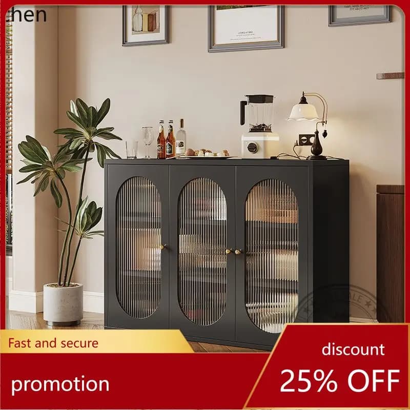 CZ Iron Art Vintage Style Restaurant Storage Cabinet Steel Iron Cabinet Modern Home Living Room Wall-Mounted Storage Cabinet