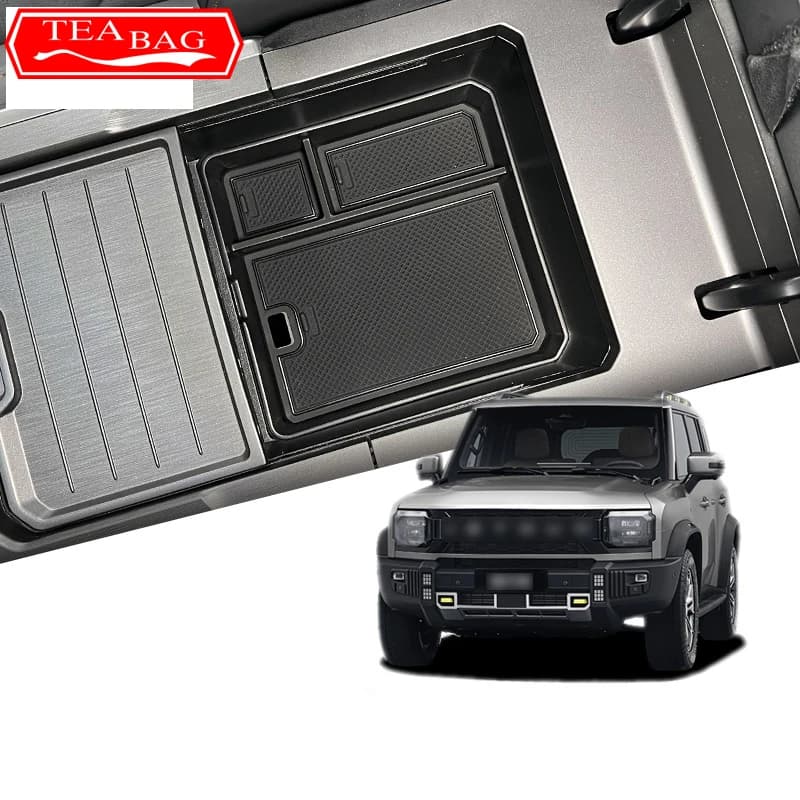 For Chery Jetour T2 2023 2024 2025 Car Styling Center Console Organizer Storage Interior Armrest Storage Box Auto Accessories
