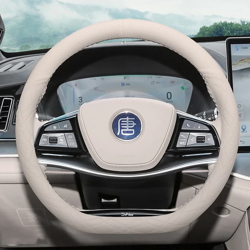 For BYD TANG EV DM-i 2021-2024 Interior Accessories Car Steering Wheel Cover Driving Rudder Protective Case