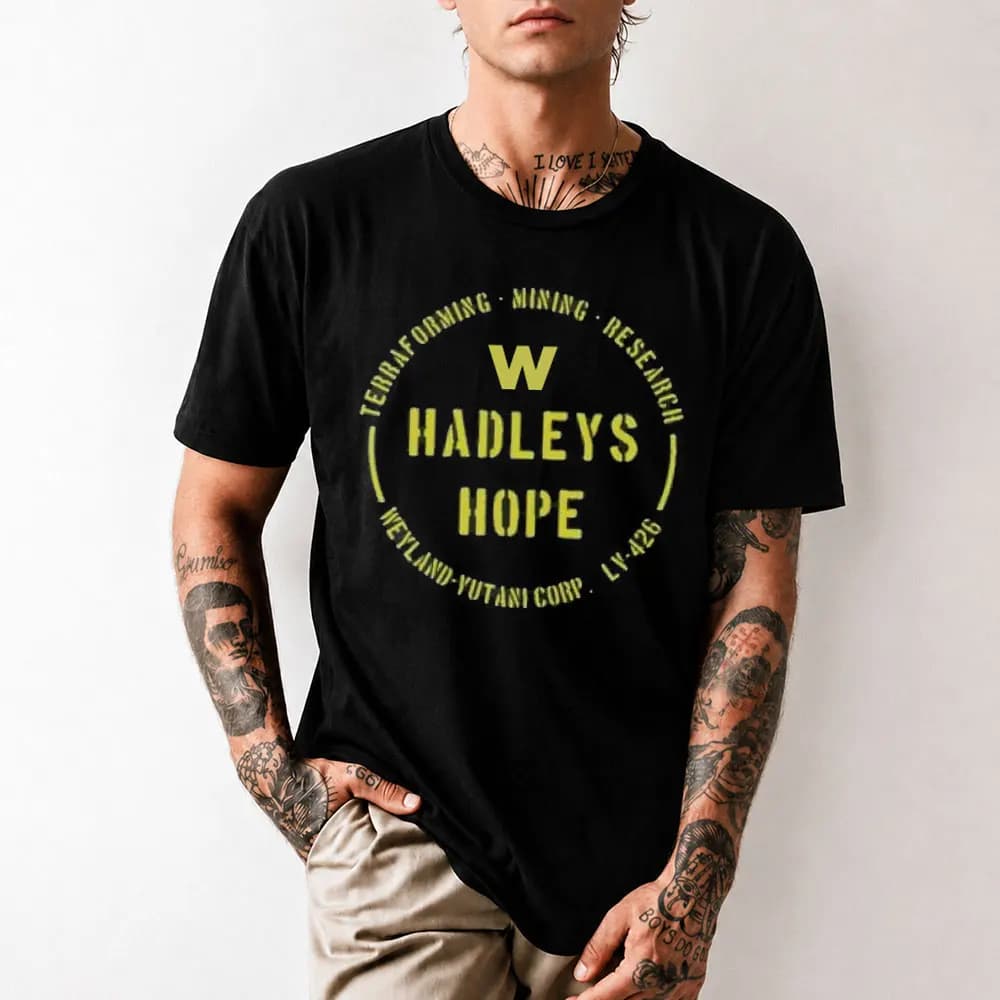 Hadley's Hope LV-426 0412 Retro Sci-Fi Alien Gift T-Shirt Weyland Horror movie Xenomorph printed Graphic clothes All size tops
