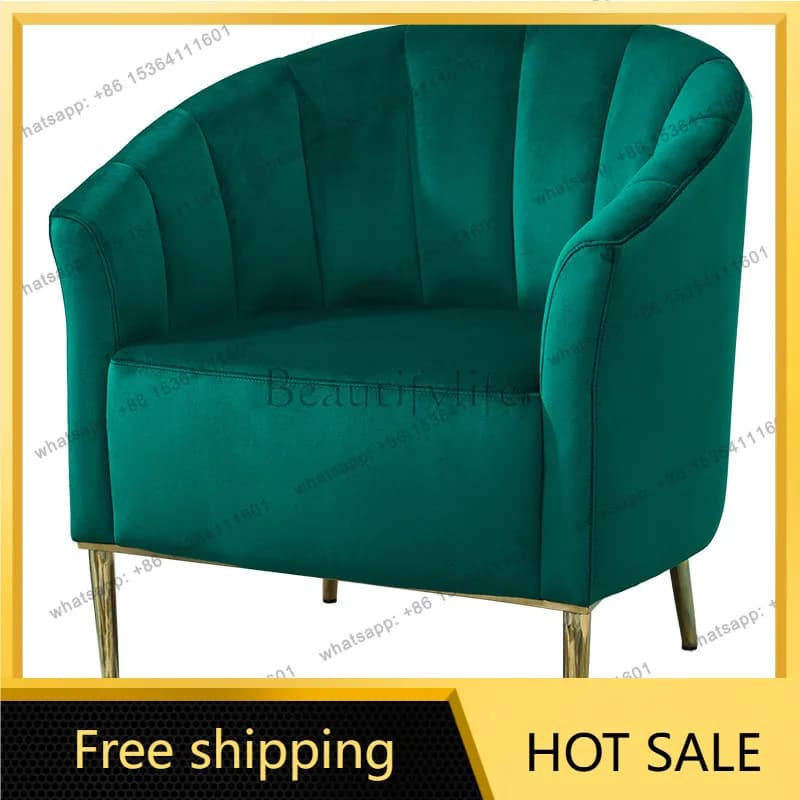 LS reading sofa single comfortable leisure bedroom European small luxury chair creative fashion small sofa