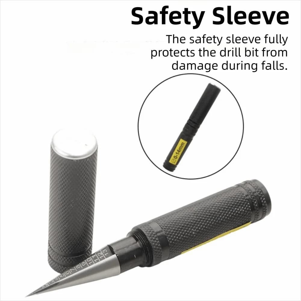 0-14mm Manual Hole Opener Reamer Metal Construction with Scales Model Reamer Expanding Hole Bevel Drill Puncher Wood Materials