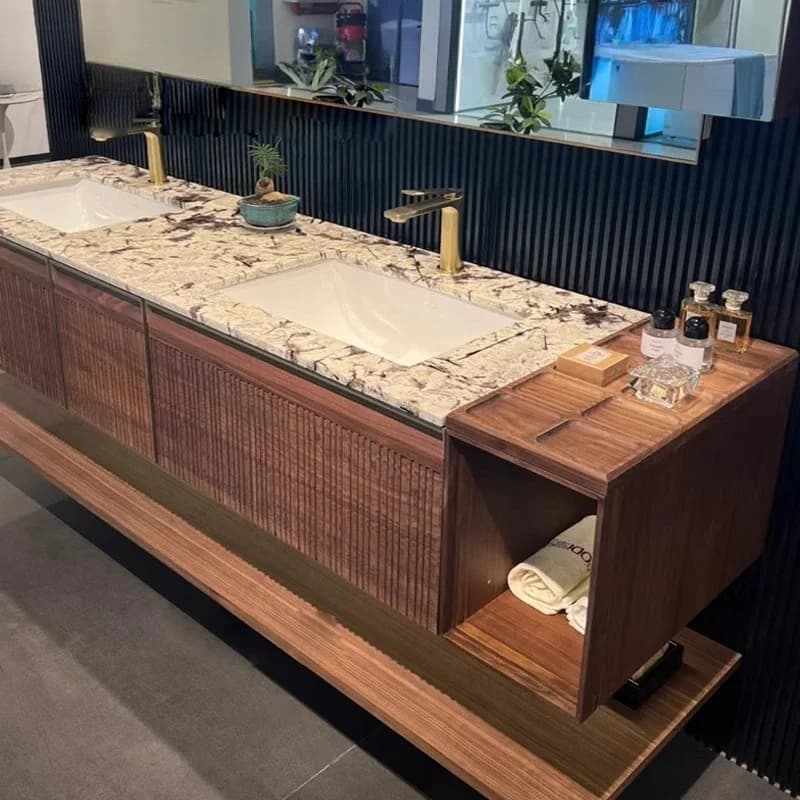 Oak bathroom cabinet combination customization