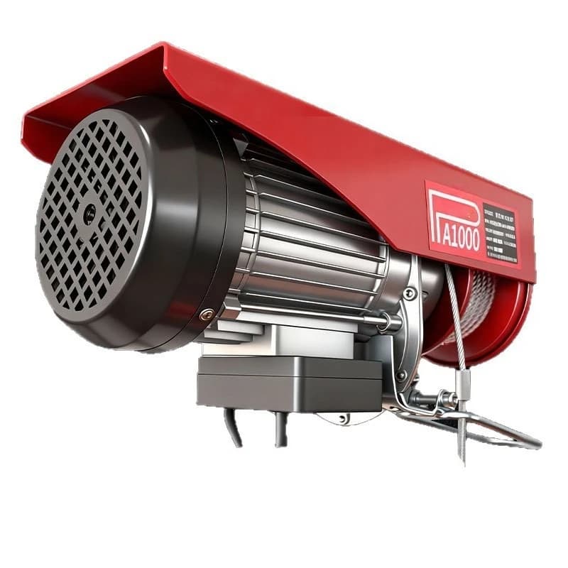 Mini Electric Hoist Winch with Steel Wire Rope for Crane Fast Portable Overhead Crane Gantry Frame 220V for Home Use