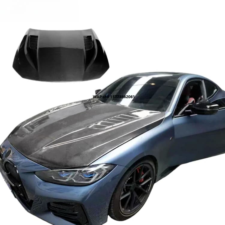 Carbon Fiber Perforated Hood for 4 Series (G22/G23)