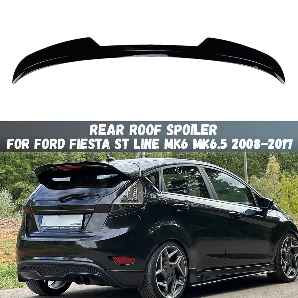 Rear Roof Lip Spoiler Wing For Ford Fiesta ST Line MK6 MK6.5 2008-2017 Rear Wing Modified Decoration Accessories