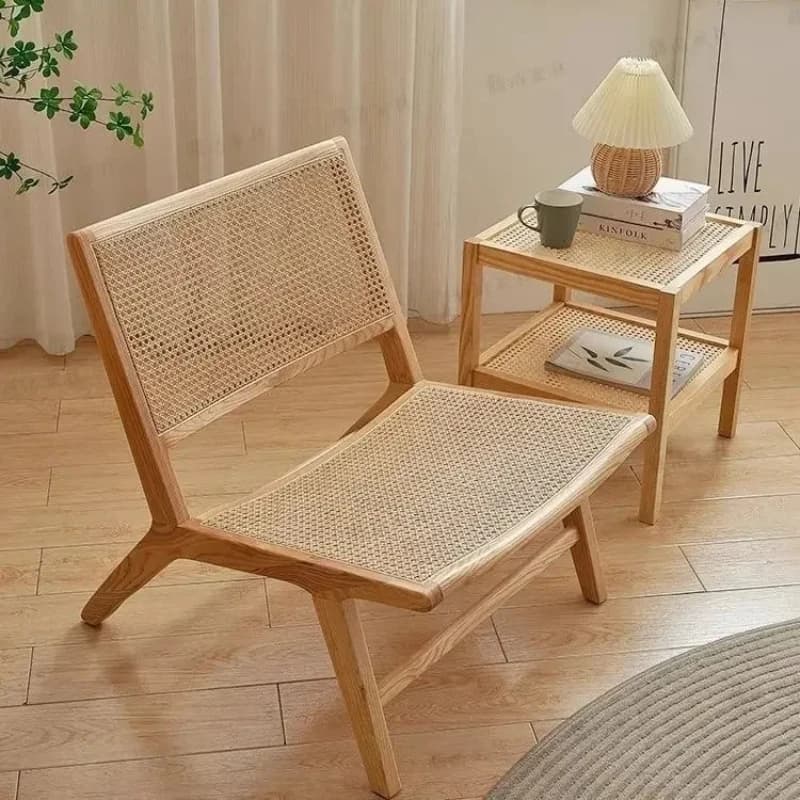 Chair Solid Wood, Rattan, Recliner, Leisure, Home, Homestay, Single, Lazy, Sofa Chair Balcony, Living Room Sofa Luxury