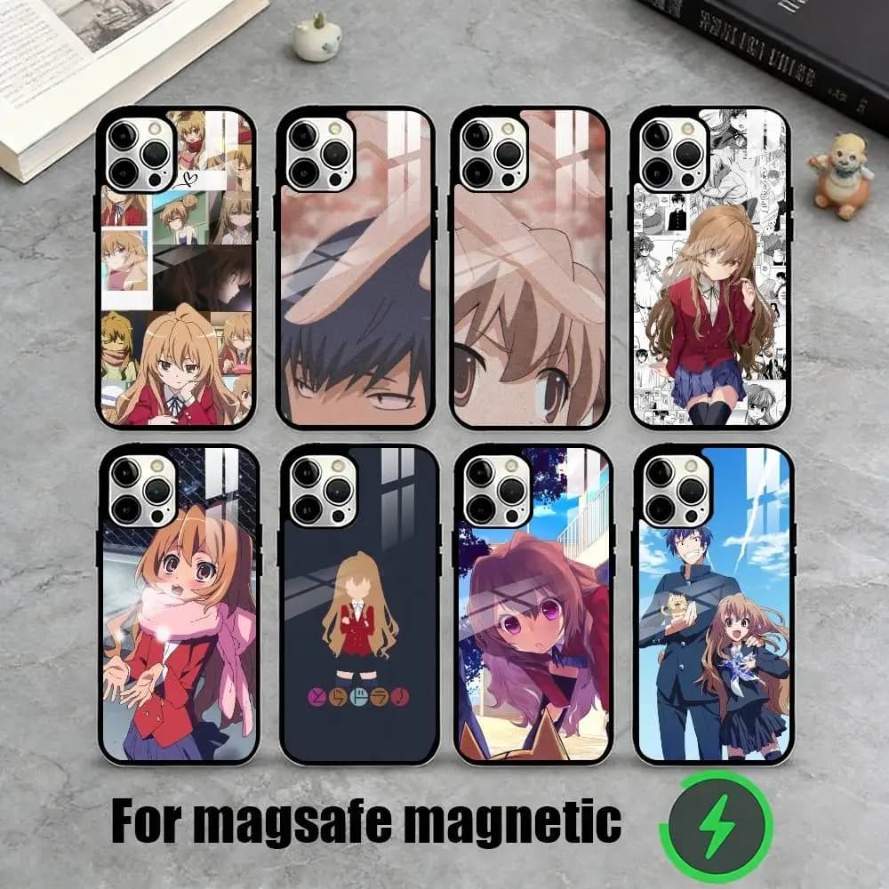 T-Toradora! Anime Character Graphic  Phone Case For iPhone17,16,15,14,13,12,11 Plus,Pro Magnetic with Magsafe Wireless Charging