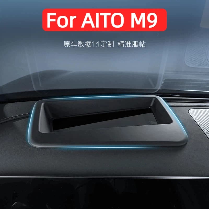 For AITO M9 ABS HUD Protection Board Instrument Panel Head UP Display Dust Cover Car Interior Modified Accessories