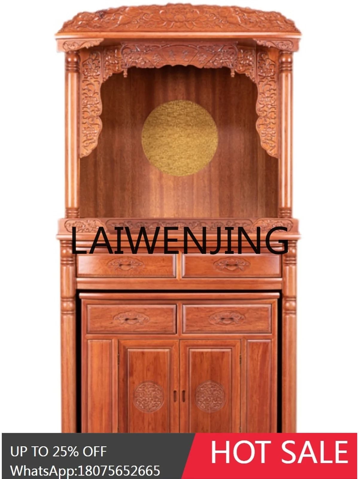 Buddha Shrine Solid Wood Cabinet Chinese Style Prayer Altar Table Buddha Statue Cabinet Shrine Altar Altar Cabinet