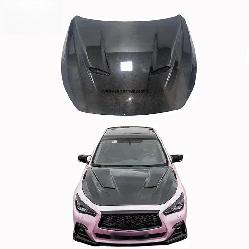 For 2020 Q50 Carbon Fiber Hood Cover High Quality Bonnet for New Condition Vehicles