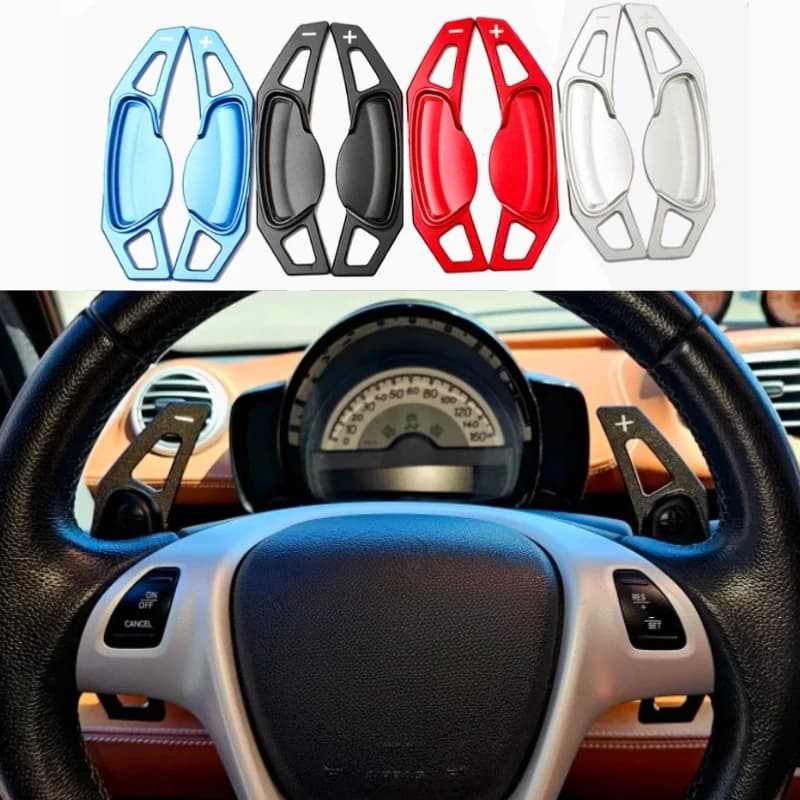 For Benz Smart 451 453 Fortwo 2009-2017 Forfour 2015-2017Car Steering Wheel DSG Shift Paddles extension shifters Stickers