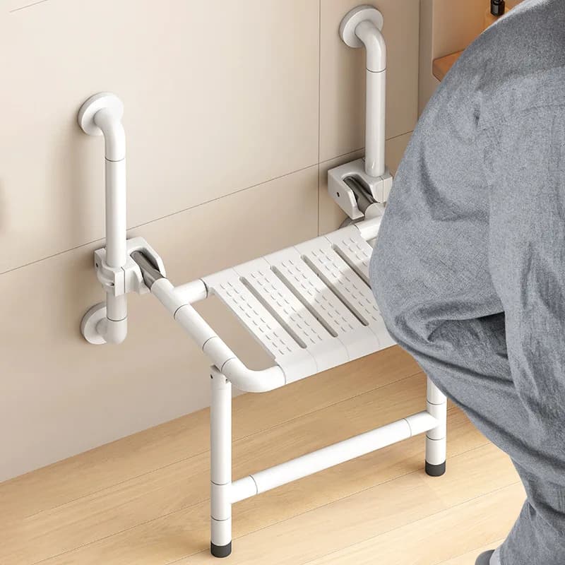 New Product Toilet Bathroom Folding Bath Stool The Elderly Pregnant Woman  Chair Seat Stool Non-slip Safety Armrest