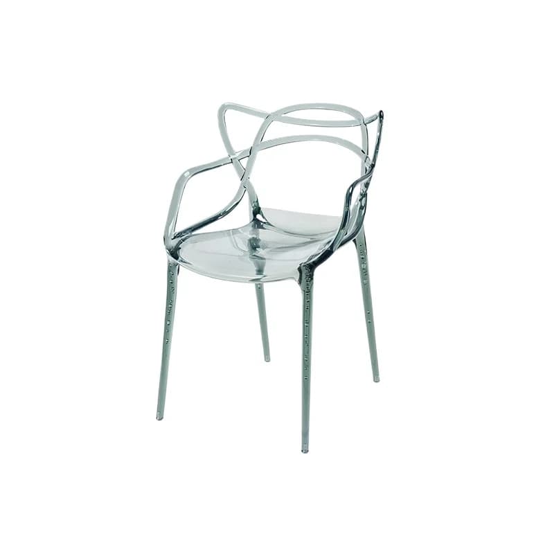 LMM backrest stool plastic dining table and chairs adult modern simple home outdoor creativity
