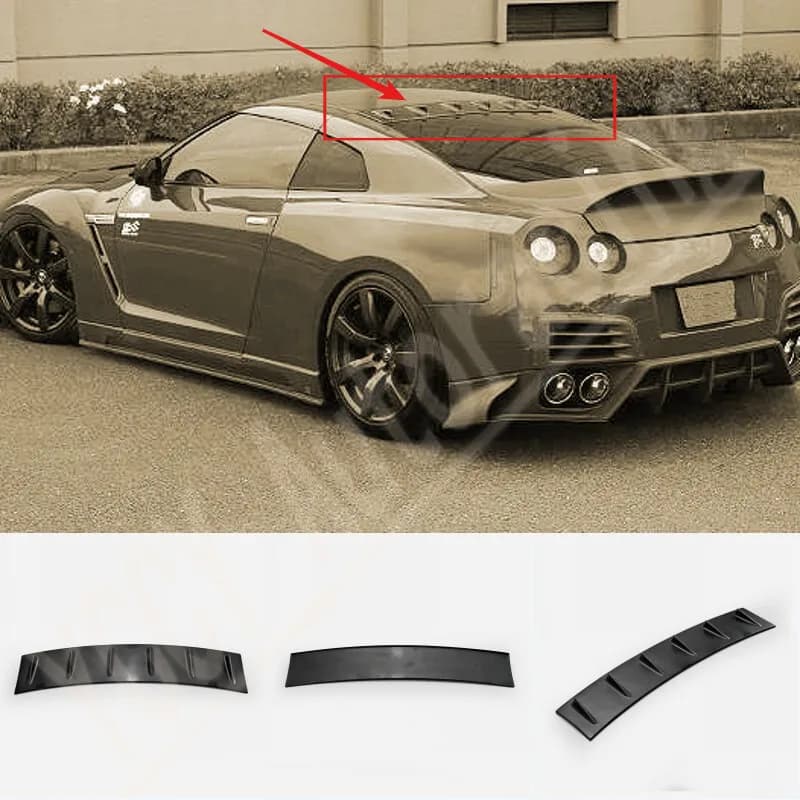 Car BodyKits For Nissan GTR R35 Chspeed Votx Generator Rear Roof Spoiler Lip FRP Unpainted