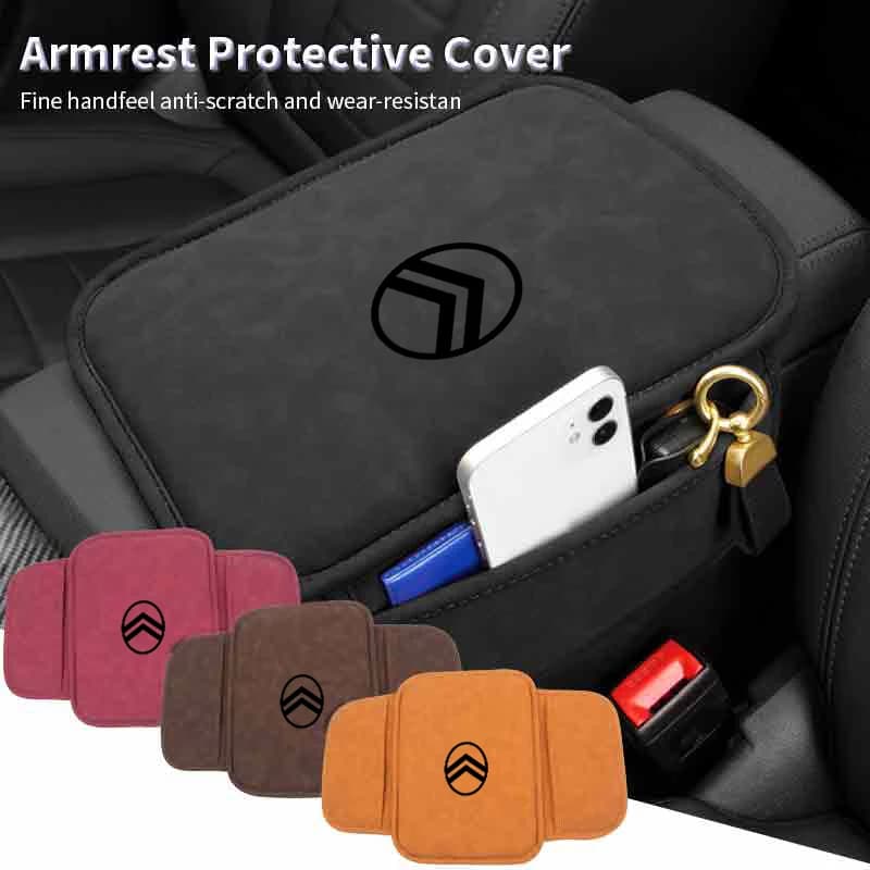 Car Center Console Protector Cover Armrest Box Cushion Mat Accessories For Citroen C4 C3-XR C5 Aircross C6 C-quatre Picasso
