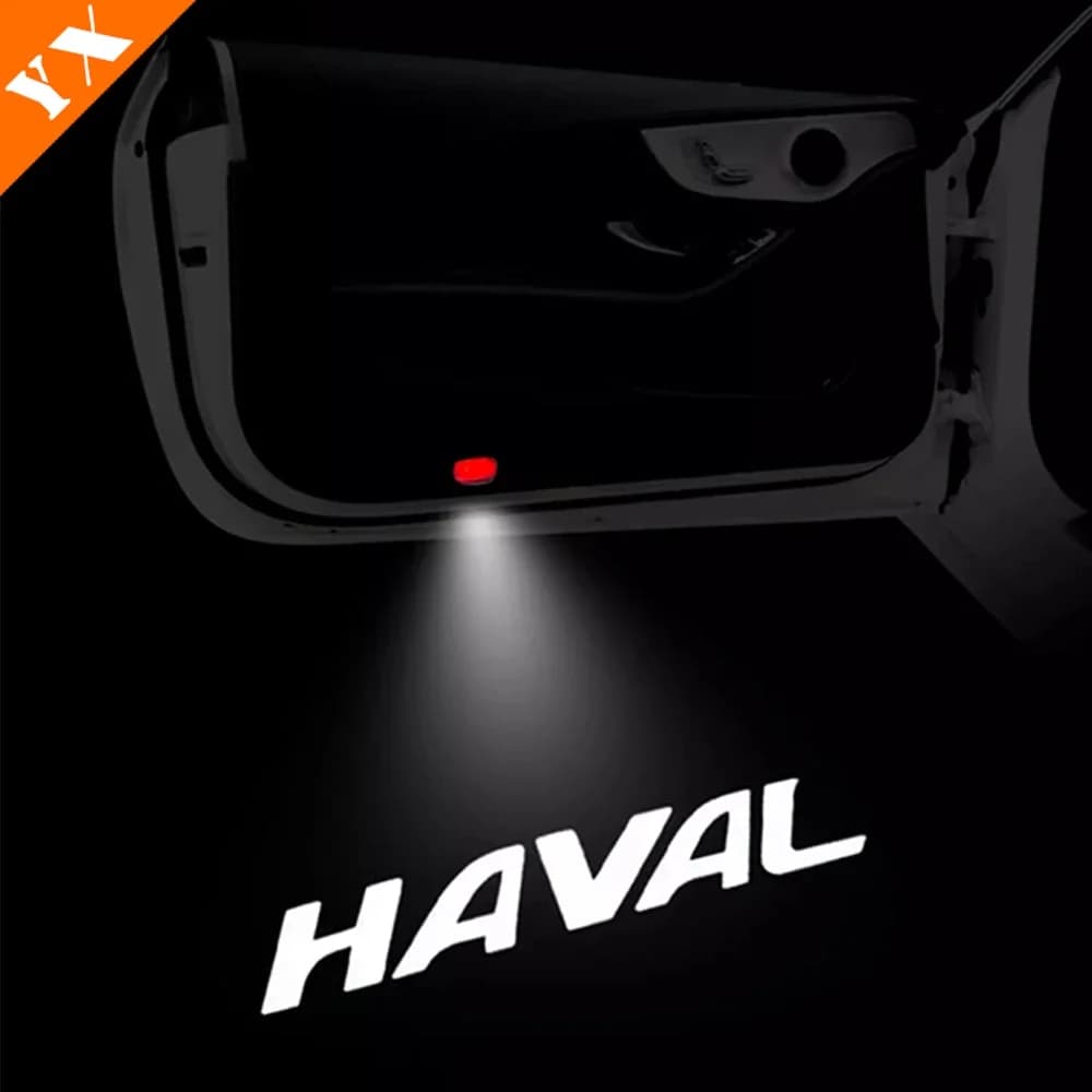 For GWM haval h6 Accessories 2022-2024 Car HD No Fading LED Door Welcome Light Projector Ghost Shadow Light Warning Light 1pcs