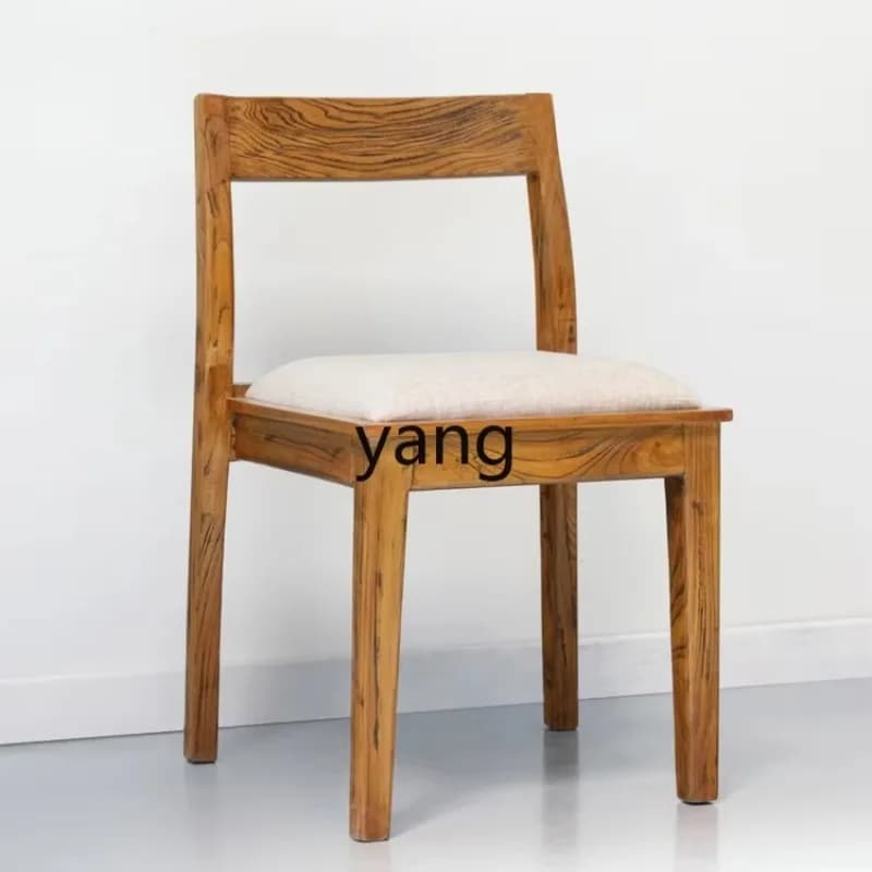 CX  Solid Wood Dining Chair Modern Simple Soft Bag Comfortable Cushion Chair Leisure Back Chair