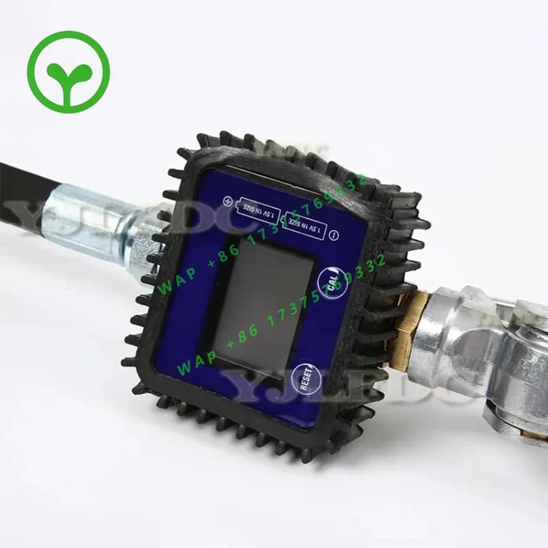 【Best-selling】 Oil Fuel Meter Nozzle Digital LCD Fuel Oil Meter Lubricant Nozzle Fueling Nozzle With Meter For Filling Fluid Oi