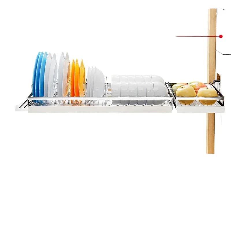 Kitchen Window Sill Shelf No Punching 304 Stainless Steel Wall Hanging Window Storage Dishes Drain Rack Wall