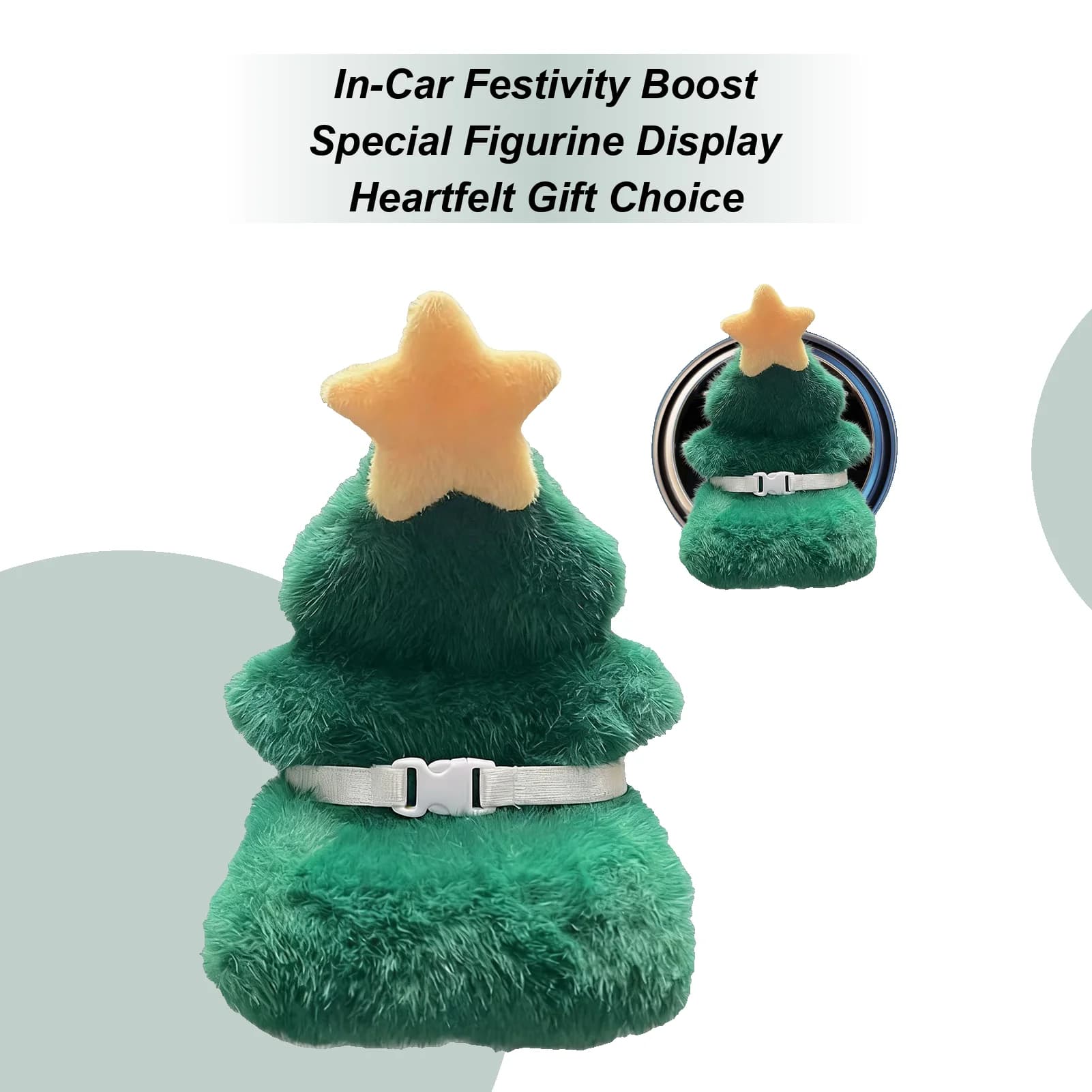 Car Clips For Vents Christmas Decorations Cute Plush Vehicle Plush Doll Sofa Vent Decorations For Vehicle Truck SUV Driver Women