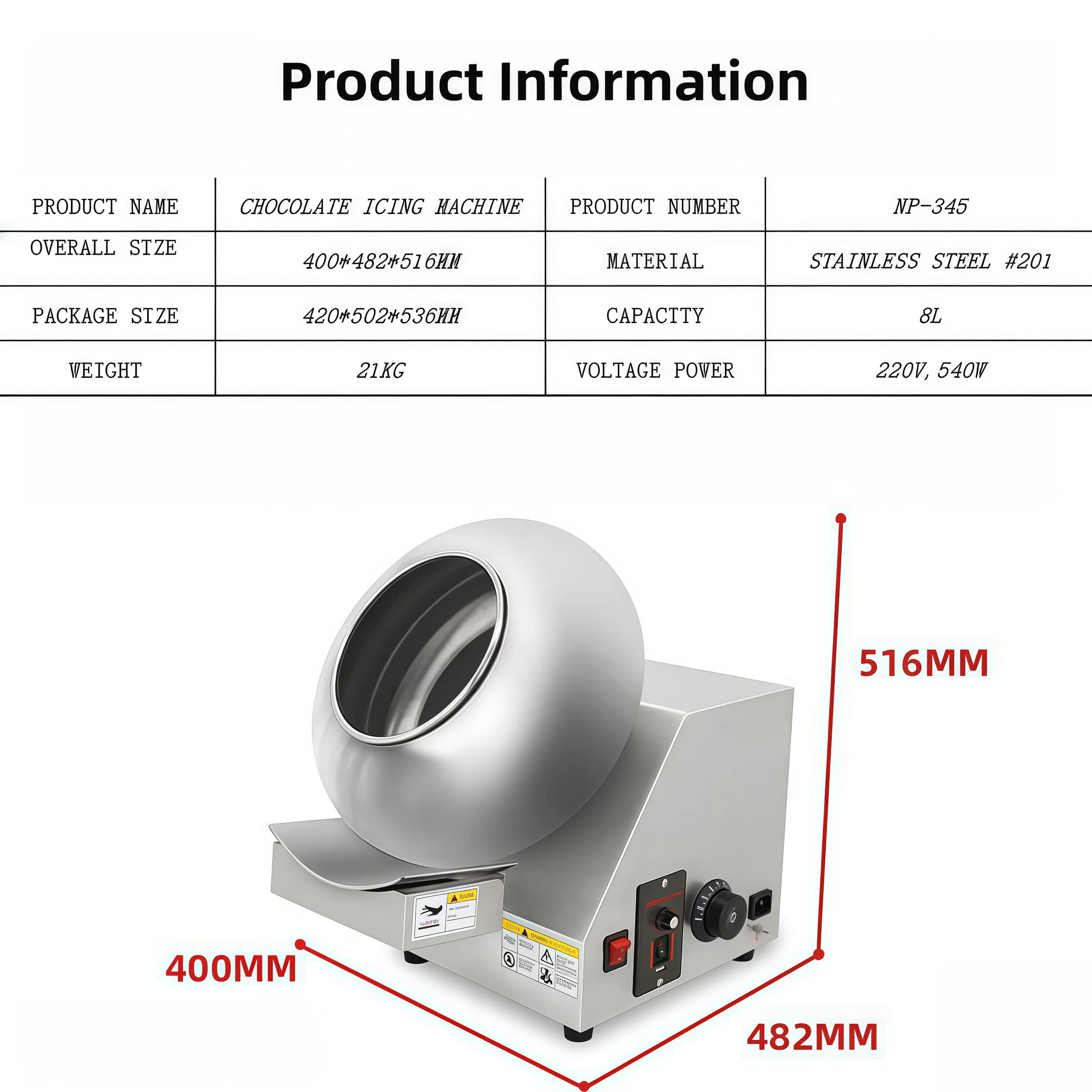 Multifunctional Candy Coating Machinery for Peanut Chocolate Almond Sugar Coating