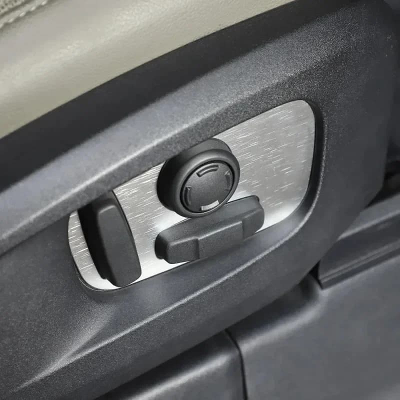 Aluminum Alloy Car Seat Adjustment Switch Cover Trim Interior Car Accessories For Land Rover Range Rover Velar 2017-2024