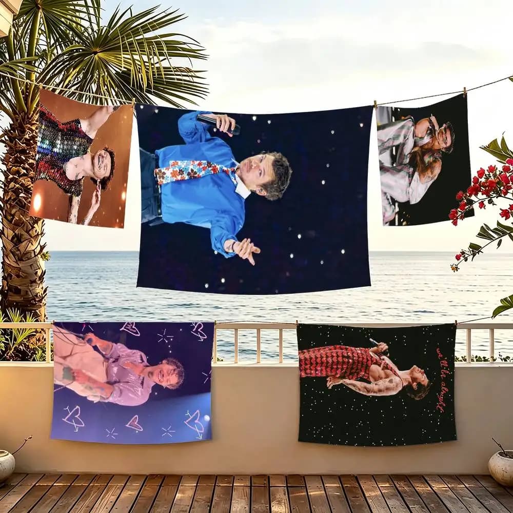 L-Love On Tour Disco H-Harry Styles flag For Camping Party Picnic Studio Booth Background Wall Interior Decoration Banner