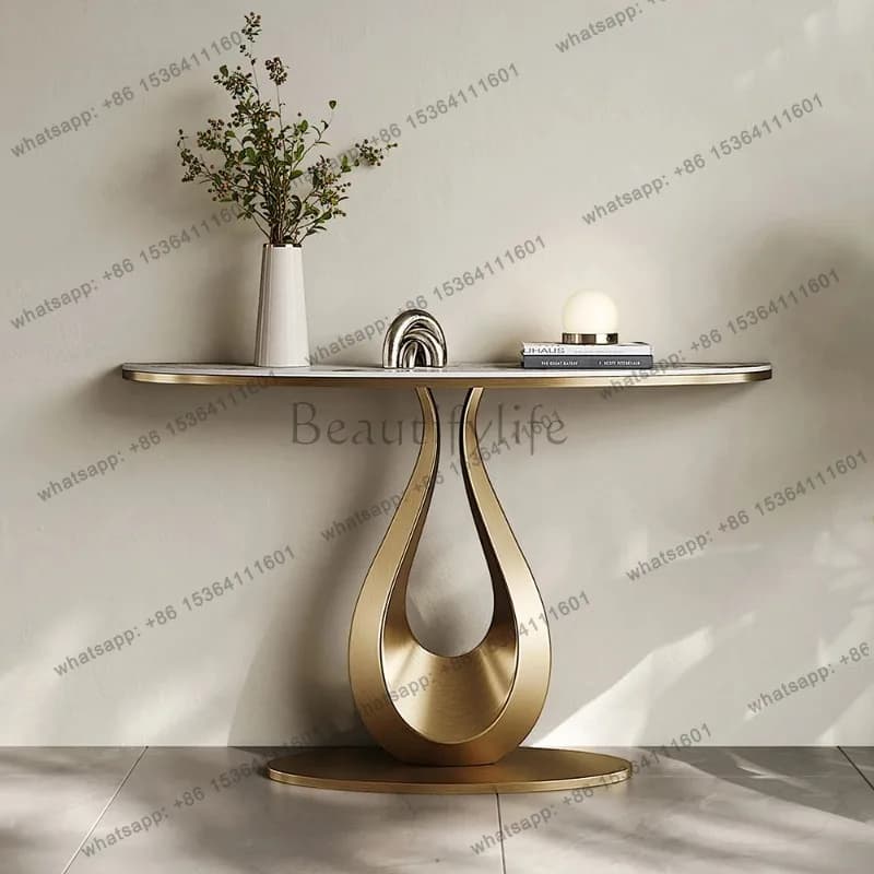 YJ Aesthetic Design Console Table Display Beauty Nordic Trendy Living Room Console Table Trendy Premium Tavolo Salotto Furniture