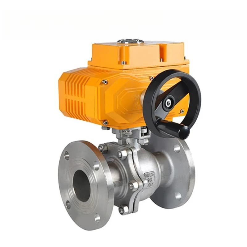 Explosion Proof Electric Valve DN50 Stainless Steel Flange Handwheel Electric Ball Valve