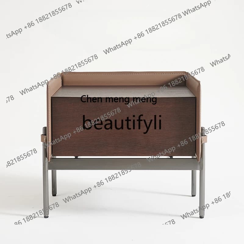 Solid wood bedside table Bedroom locker Premium smoke bedside table DesignerH