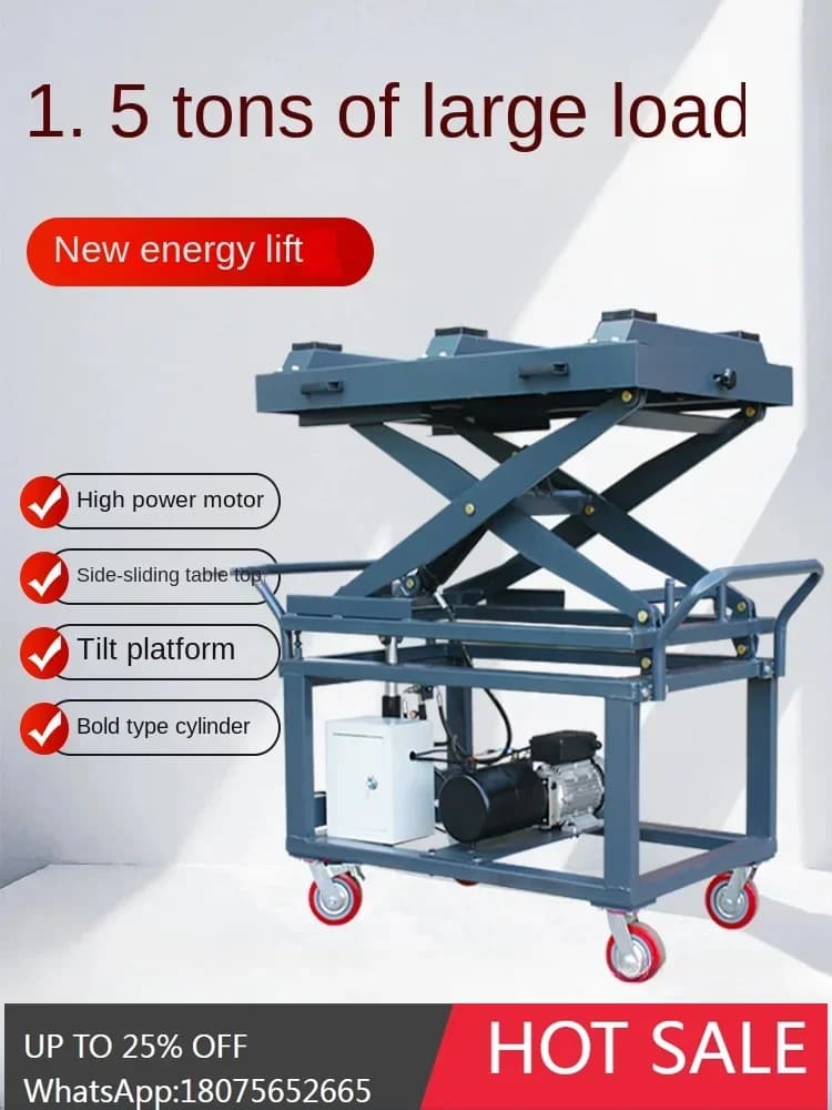 MJY new energy vehicle disassembly and maintenance platform pneumatic lift