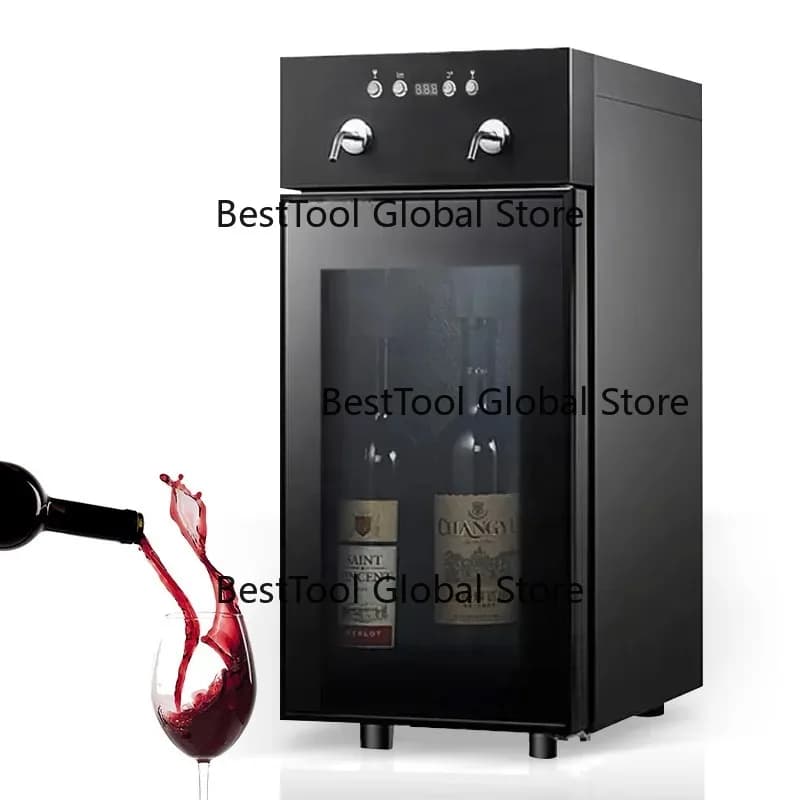 2 Bottle Wine Dispenser Recessed LED Touch Screen S-rt Red Multiple Wine Dispenser