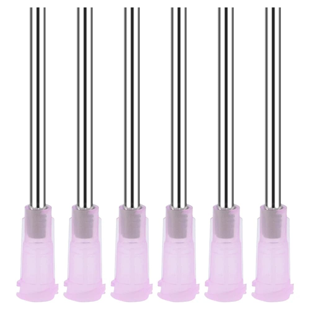 100pcs 11G Dispensing Needle Industrial Blunt Tip with Luer Lock 1.5Inch Glue Needle for Filling E-liquid, Ink and Syringe