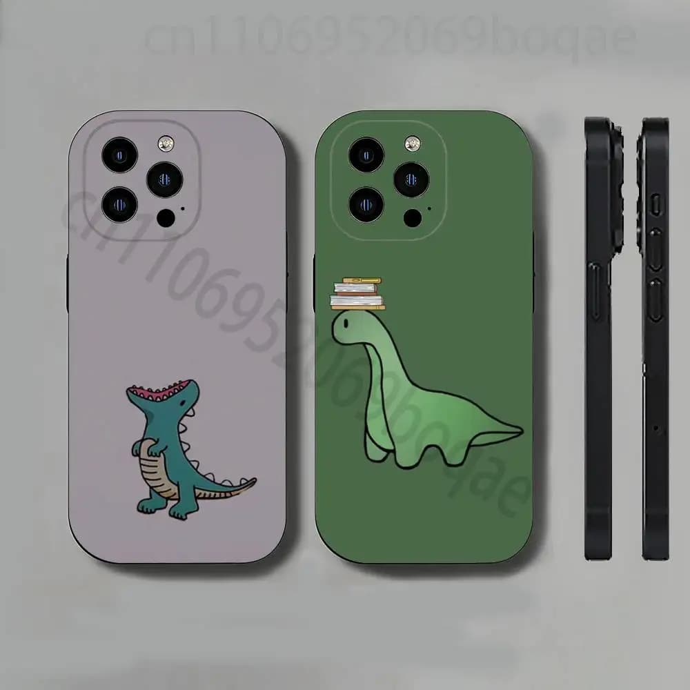 Chibi Prehistoric Beasts Slim Back Phone Case for iPhone 17,16,15,14,13,12,11 Pro,Max,Plus,X,XS,XR,SE,Mini Protective Cover