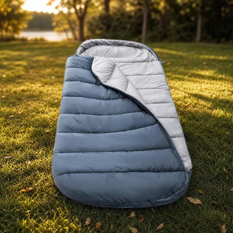 Envelope Sleeping Bag Adult Single Portable Camping Polyester Silk Sleeping Bag