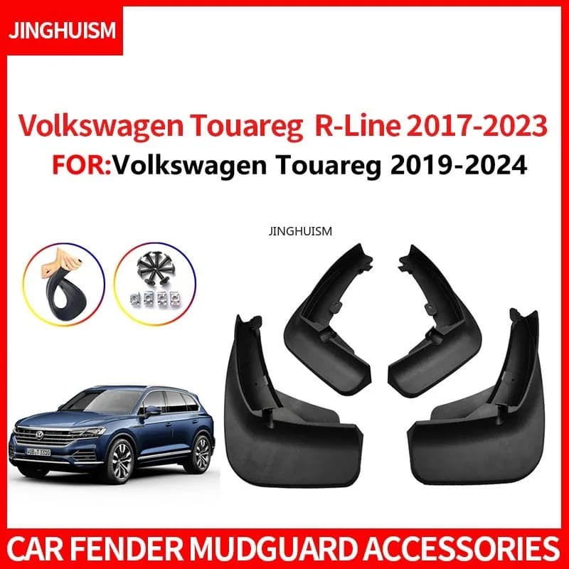 Mudguards Automotive Accessories Mud Flap for Volkswagen Touareg 2019-2024 R-Line 2017-2023 Fender Black Exterior Customization