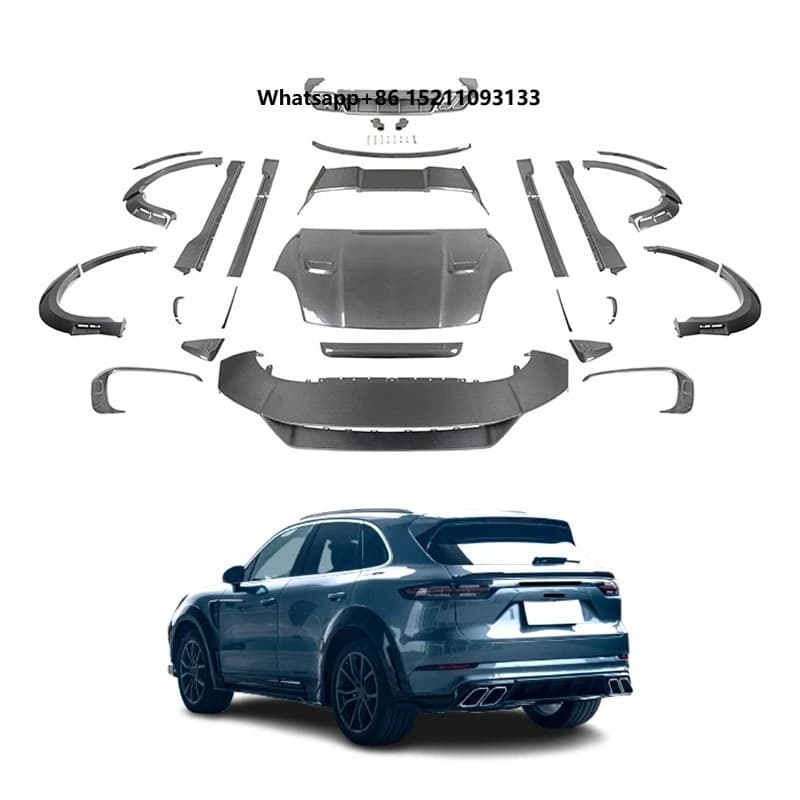 2018-2023 Car Modification Front Bumper Front Lip Rear Bumper Rear Lip Body Kit Carbon Fiber for9Y0 MSY