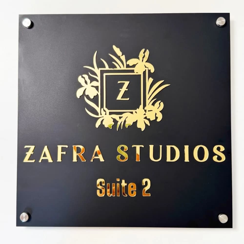 Modern Acrylic  3D Logo Sign Billboard Door Plate For Company Shop Store Hotel Salon Customize Business Icon Name Slogan Letter