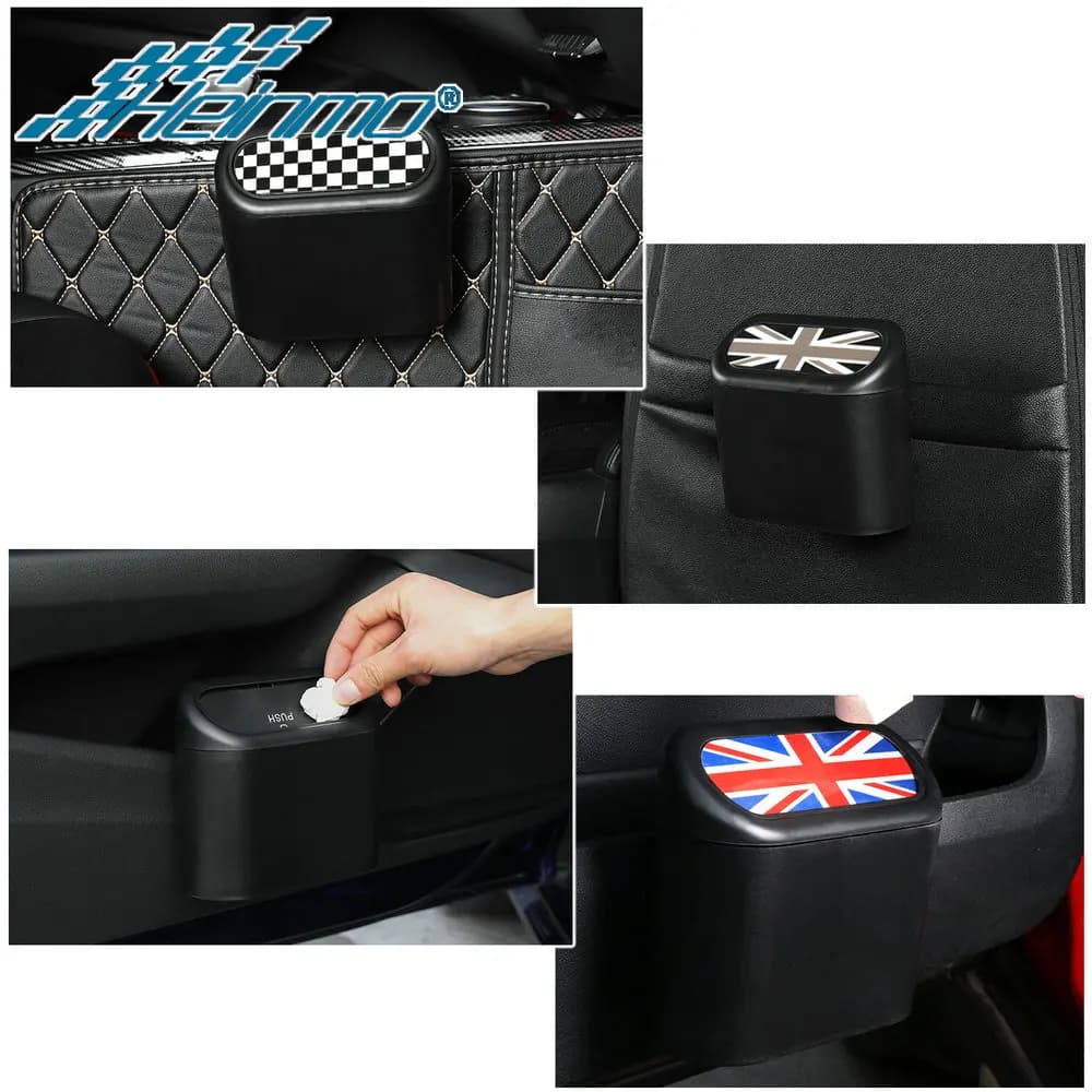 Car Hanging Trash Bin Storage Box For Mini Cooper R55 R56 R57 F54 F55 F66 F65 F60 Countryman Clubman with Clip