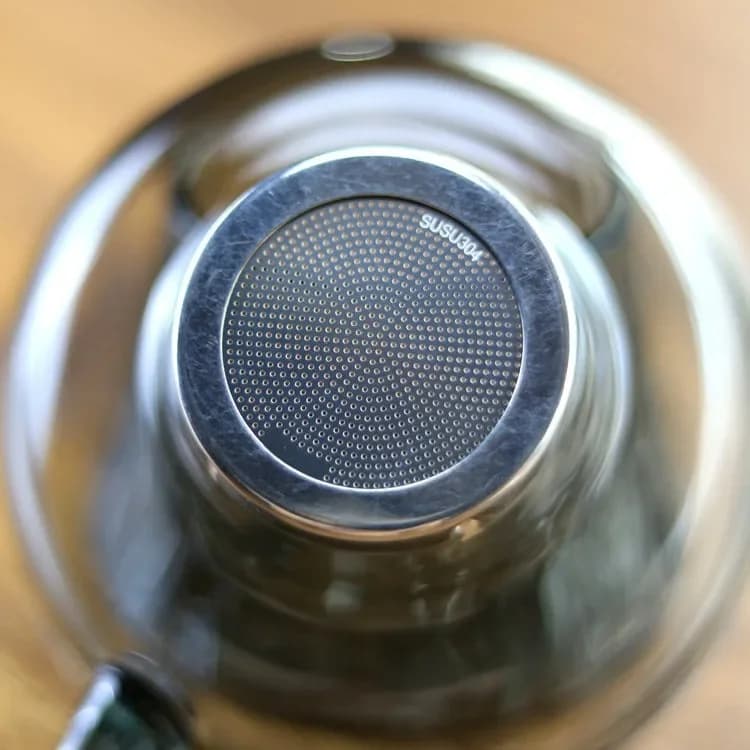 High borosilicate glass tea leak filter partition funnel heat-resistant glass tea filter Kung Fu tea set accessories
